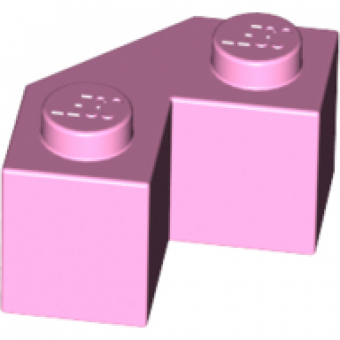 steen aangepast 2x2 facet bright pink